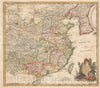 Historic Map : China, Kitchin, 1747, Vintage Wall Art