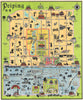 Historic Map : Pictorial Map of Peiking or Beijing, China, Sewall, 1928, Vintage Wall Art