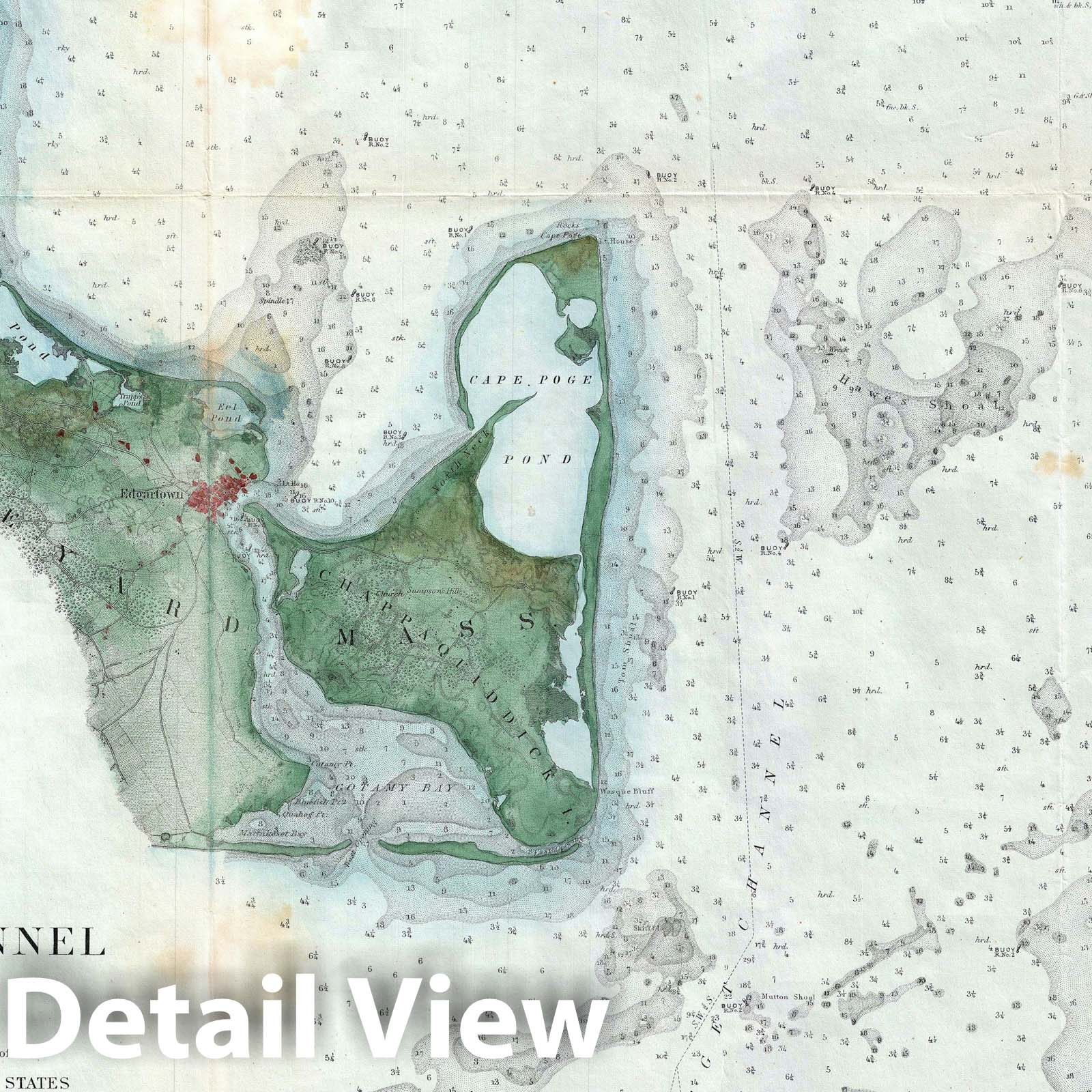 Historic Map : Map of Martha's Vineyard 