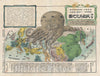 Historic Map : Kisabur Ohara Satirical Octopus Map of Asia and Europe, 1904, Vintage Wall Art