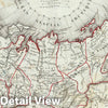 Historic Map : Siberia of Russia in Asia, Lavasseur, 1852, Vintage Wall Art