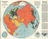 Historic Map : Fortune Magazine Persuasive Map of The World during World War II, 1943, Vintage Wall Art