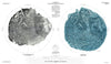 Historic Map : Miranda, Moon of Uranus, U.S. Geological Survey, 1988, Vintage Wall Art