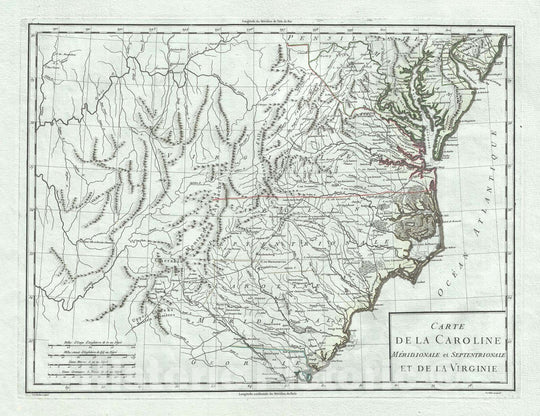 Historic Map : Map of, Tardieu, 1795, Vintage Wall Art