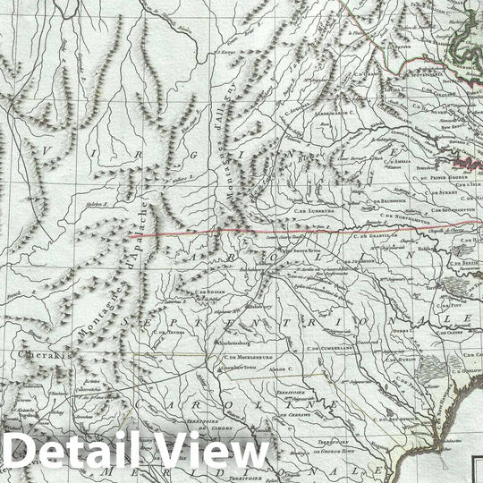 Historic Map : Map of, Tardieu, 1795, Vintage Wall Art