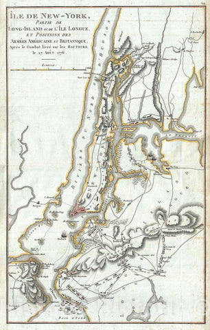 Historic Map : Plan of New York City: Manhattan, Brooklyn, Queens, Marshall, 1807, Vintage Wall Art