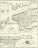 Historic Map : New York City, Valentine, 1860, Vintage Wall Art