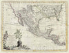 Historic Map : Mexico, Texas, and Florida, Zatta, 1785, Vintage Wall Art