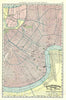 Historic Map : Plan of New Orleans, Louisiana, Rand McNally, 1892, Vintage Wall Art
