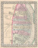 Historic Map : Plan of St. Louis, Missouri, Mitchell, 1870, Vintage Wall Art