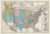 Historic Map : The United States during The Mexican-American War, Tardieu, 1848, Vintage Wall Art