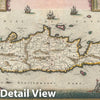 Historic Map : Crete or Candia, De Wit, 1680, Vintage Wall Art