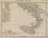 Historic Map : South Italy "Naples, and Sicily", Arrowsmith, 1828, Vintage Wall Art