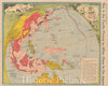 Historic Map : The Pacific Ocean and The Pacific War During WWII, Owens, 1945, Vintage Wall Art