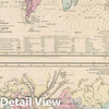 Historic Map : World Ocean Currents and Co-Tidal Lines, Colton, 1856, Vintage Wall Art