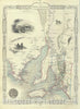 Historic Map : South Australia, Australia, Tallis and Rapkin, 1851, Vintage Wall Art
