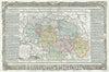 Historic Map : Ile-de-France and Champagne Regions of France w/ Paris, Desnos, 1786, Vintage Wall Art