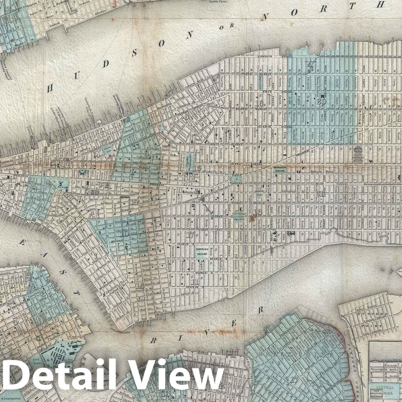 Historic Map : New York City and Brooklyn 