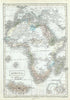 Historic Map : Africa, Black, 1851, Vintage Wall Art