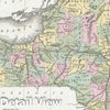 Historic Map : New York State, BraArtd, 1835, Vintage Wall Art
