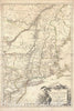Historic Map : New York and New England "Revolutionary War", Brion de La Tour, 1777, Vintage Wall Art