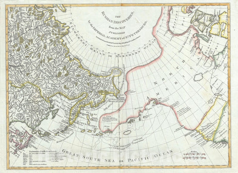 Historic Map : The Bering Strait, East Asia, and The Pacific Northwest, Sayer, 1775, Vintage Wall Art