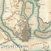 Historic Map : Plan of Charleston, South Carolina, Marshall, 1832, Vintage Wall Art