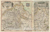 Historic Map : Berry and The Allier River Valley, Ortelius, 1579, Vintage Wall Art