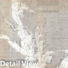 Historic Map : The Chesapeake Bay and Delaware Bay, U.S. Coast Survey, 1866 v1, Vintage Wall Art