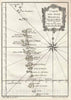 Historic Map : The Maldives, Bellin, 1750, Vintage Wall Art