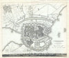 Historic Map : Plan of Copenhagen, Denmark, S.D.U.K., 1837, Vintage Wall Art
