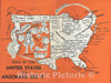 Historic Map : The United States as Arizonans See It, Arnold, 1947, Vintage Wall Art