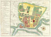 Historic Map : Lopburi "Louvo", Thailand, Bellin, 1749, Vintage Wall Art