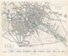 Historic Map : Plan of Berlin, S.D.U.K., 1833, Vintage Wall Art