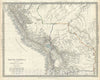 Historic Map : Bolivia and Peru, S.D.U.K., 1844, Vintage Wall Art
