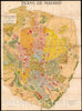 Historic Map : Plan of Madrid, Spain, Bisbal and Vassallo, 1910, Vintage Wall Art