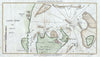 Historic Map : Cape Poge, Martha's Vineyard, Massachusetts, Blunt, 1842, Vintage Wall Art