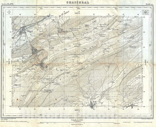 Historic Map : Chasseral, Switzerland, Seigfried Atlas, 1924, Vintage Wall Art