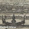 Historic Map : Vignette of Boats in Thailand, Sevin, 1686, Vintage Wall Art
