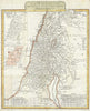 Historic Map : Palestine, Israel or The Holy Land during Ancient Times, Anville, 1750, Vintage Wall Art