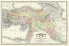 Historic Map : Turkey in Asia or Asia Minor, Rand McNally, 1892, Vintage Wall Art