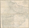 Historic Map : Proposed East Indian Railway Calcutta - Delhi, India, Walker, 1846, Vintage Wall Art
