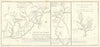 Historic Map : The Ohio River, Muskingum River, Scioto River, and Beaver River, Tardieu, 1787, Vintage Wall Art