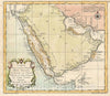 Historic Map : The Arabian Peninsula, Bellin, 1740, Vintage Wall Art
