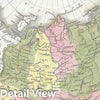 Historic Map : Northern Asia "Tartary, Russia, Siberia, China, Mongolia", BraArtd, 1835, Vintage Wall Art