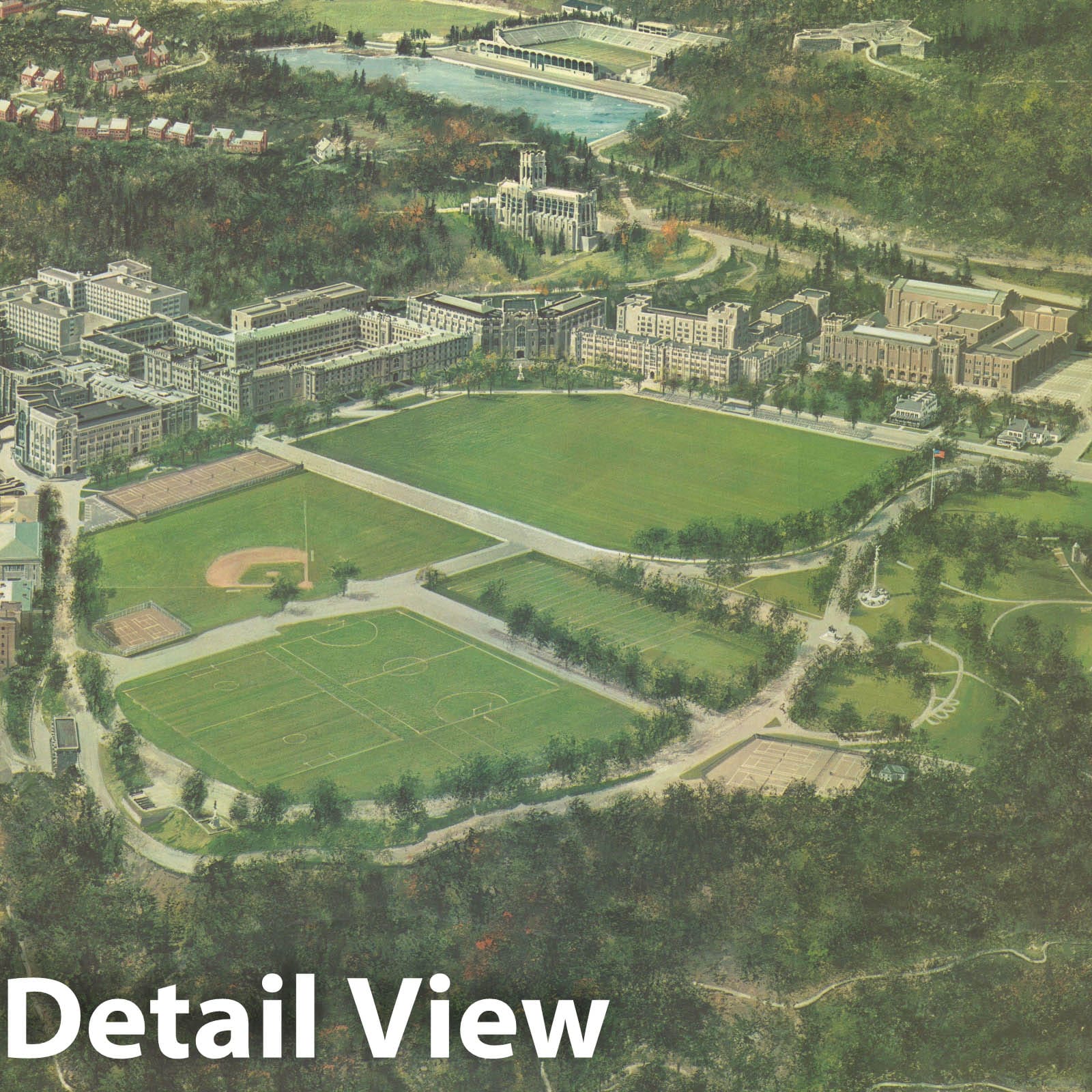 Historic Map : United States Military Academy at West Point, View of t ...