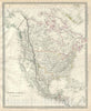 Historic Map : North America, S.D.U.K., 1843, Vintage Wall Art