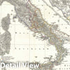 Historic Map : Italy under Augustus Caesar, Spruner, 1865, Vintage Wall Art