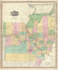 Historic Map : Illinois and Missouri "Osage, Sauk and Fox", Tanner, 1825, Vintage Wall Art