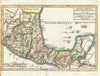 Historic Map : Mexico, Vaugondy, 1749, Vintage Wall Art